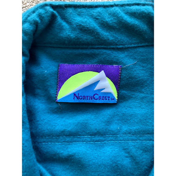 North Crest Vintage Green Flannel Large - Picture 5 of 8